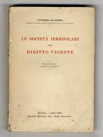 Le società irregolari nel diritto vigente