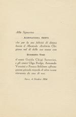 Olimpia Pélissier. Una lettera di partecipazione del suo matrimonio con Gioacchino Rossini