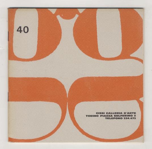 Giuseppe Cesetti. Personale. (Testo di Guglielmo Petroni) - copertina