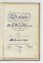 Statuto della Pia Unione delle Donne Padovane per gli Interessi Cattolici, canonicamente eretta il 1874 [...]
