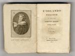 L' Orlando Furioso di messer Lodovico Ariosto. Tomo primo [- tomo sesto]