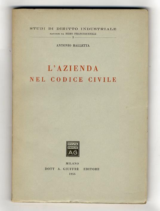 L' azienda nel codice civile - copertina
