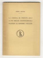 La Corona di fronte agli altri organi costituzionali secondo le riforme fasciste