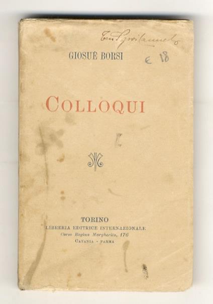 Colloqui - copertina