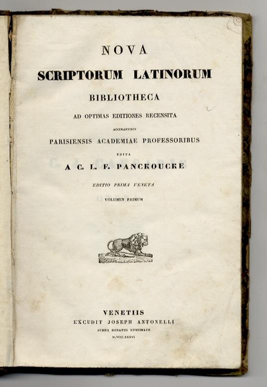 C.J. Caesaris opera cum lectissimis variorum notis quibus suas adjecit Eligius Johanneau. Volumen primum - copertina