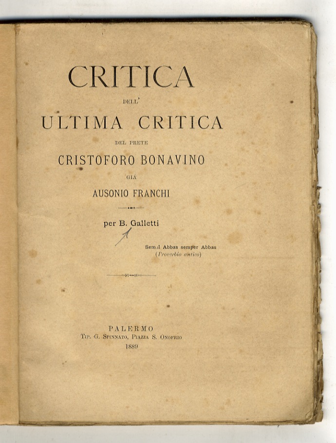 Libreria antiquaria Gozzini