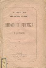 Concetto per rivestire la fronte del Duomo di Firenze