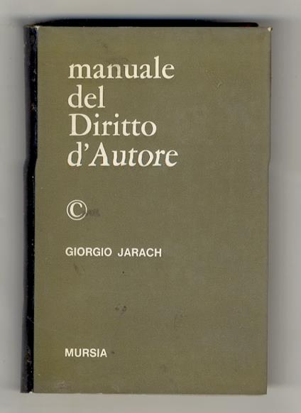 Manuale del diritto d'autore - copertina
