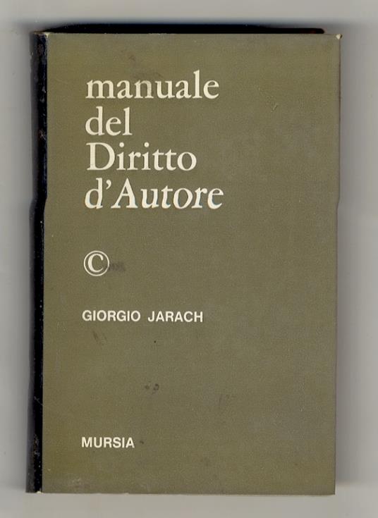 Manuale del diritto d'autore - copertina