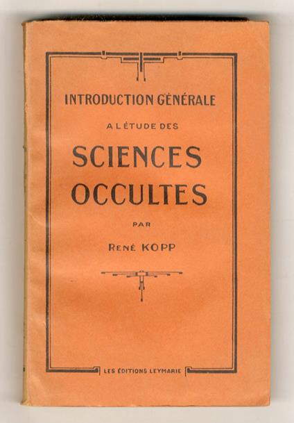 Introduction générale a l'étude des sciences occultes - copertina