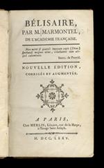 Bélisaire. Nouvelle édition, corrigée et augmentée