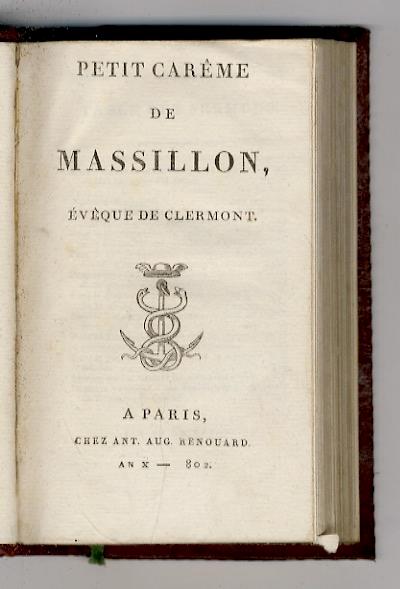 Petit carême de Massillon, évêque de Clermont - copertina