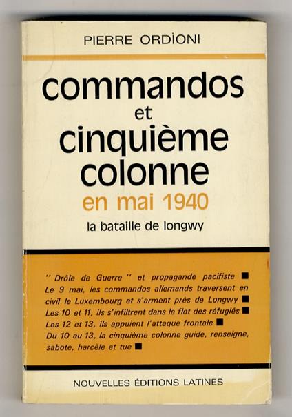 Commandos et cinquième colonne en Mai 1940. La bataille de Longwy - copertina