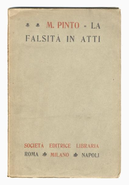 La falsità in atti - copertina