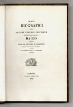 Cenni biografici sopra alcuni celebri individui della nobile famiglia Da Rio [...]