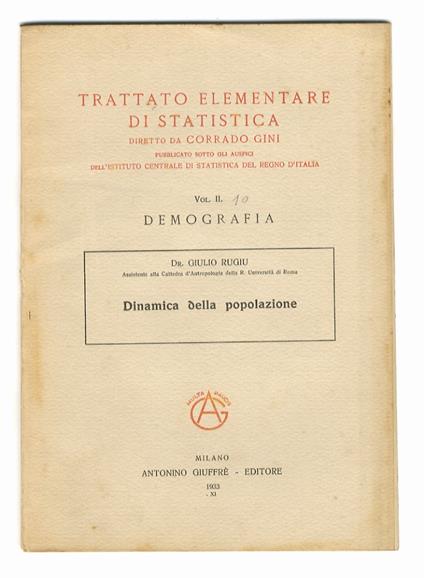 Dimamica della popolazione - copertina