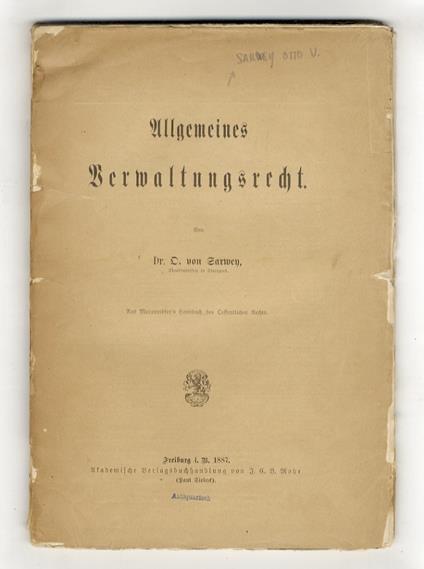 Allgemeines Verwaltungsrecht - copertina
