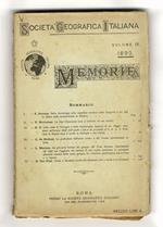 Memorie. Volume IX. 1899
