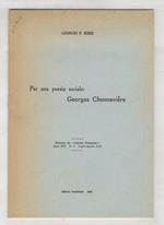 Per una poesia sociale: Georges Chennevière