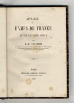 Apologie des dames de France au dix-neuvième siècle