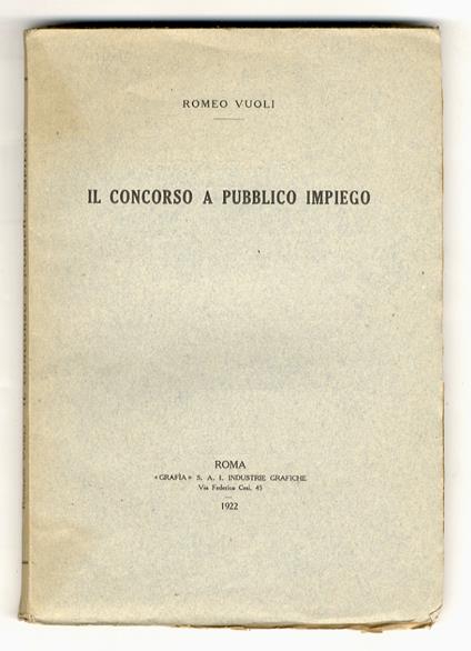 Il concorso a pubblico impiego - copertina