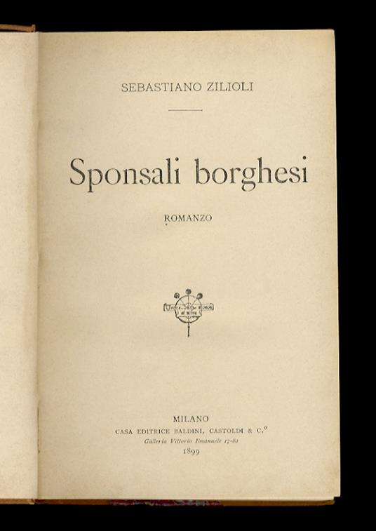 Sponsali borghesi. Romanzo - copertina
