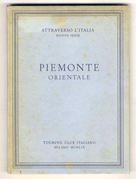 PIEMONTE Orientale - copertina