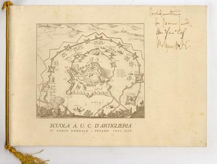 SCUOLA A.U.C. d'Artiglieria. IV corso normale - Pesaro - 1941 - XIX - copertina