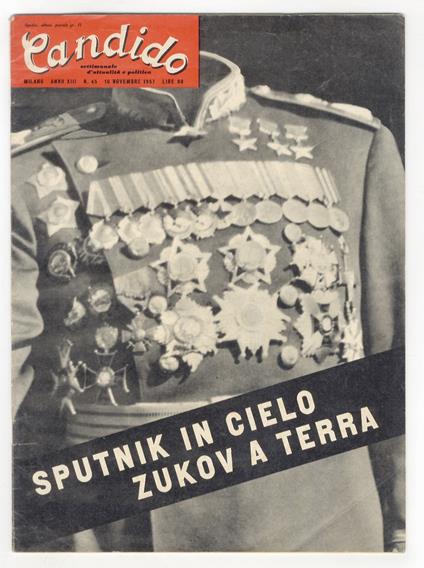 Candido. Settimanale d'attualità e politica. Anno XIII (1957): nn. 45, 46, 48, 51, 52 - Anno XIV (1958): nn. 45, 47, 51 - copertina
