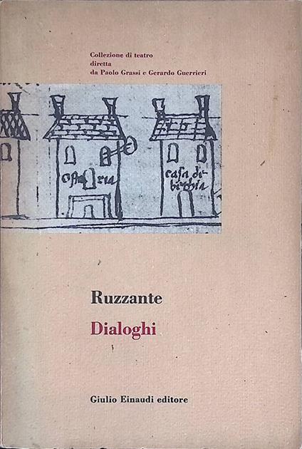 Dialoghi - Ruzante - copertina