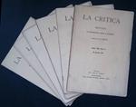 Critica. Rivista di Letteratura, Storia e Filosofia. Anno VIII, Fascicoli I-II-III-IV-V-VI, 1910