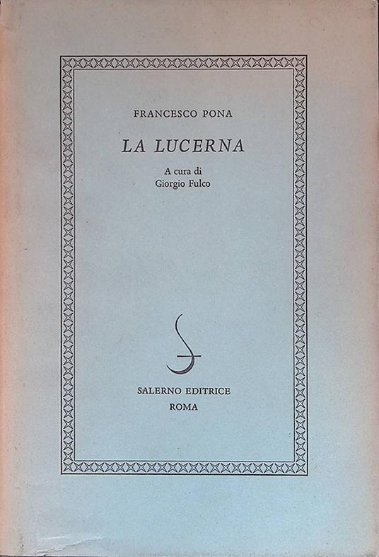 Lucerna - Francesco Pona - copertina