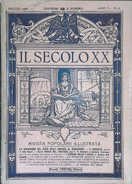Il Secolo XX. Maggio 1906 anno V n.5 - copertina