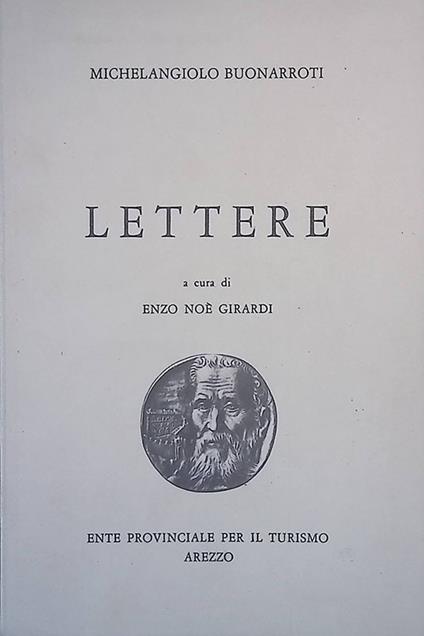 Lettere - Michelangelo Buonarroti - copertina