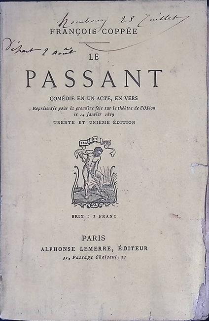 Le passant - copertina
