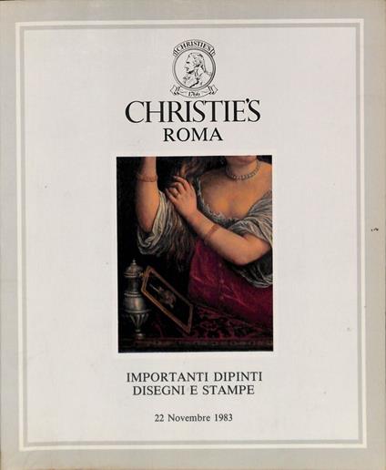 Christie's. Importanti dipinti, disegni e stampe. 22 novembre 1983 - copertina