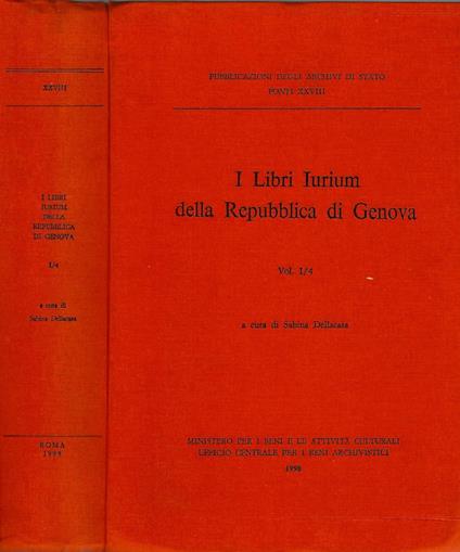 I libri Iurium della Repubblica di Genova - copertina
