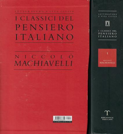 Opere - Niccolò Machiavelli - copertina
