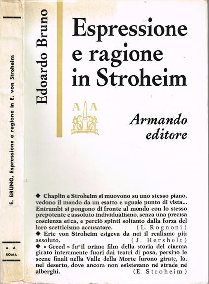 Espressione e ragione in Eric von Stroheim - Edoardo Bruno - copertina