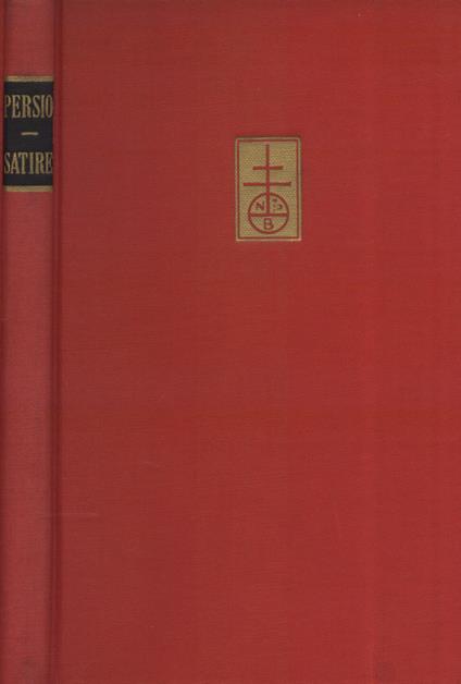 Satire - A. Flacco Persio - copertina