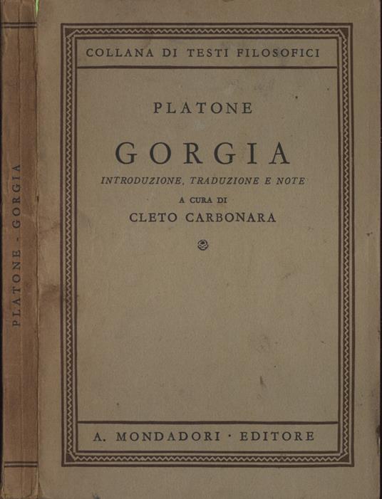 Gorgia - Platone - copertina