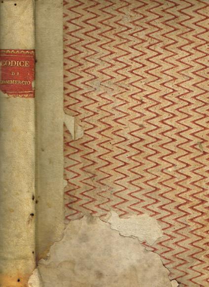 Codice di commercio di terra e di mare pel Regno d'Italia - copertina