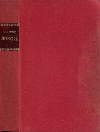 Borgia - Klabund - copertina