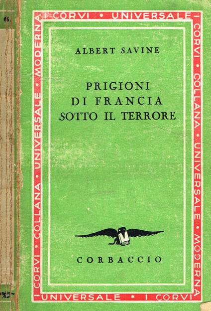 Prigioni di Francia sotto il terrore - Albert Savine - copertina