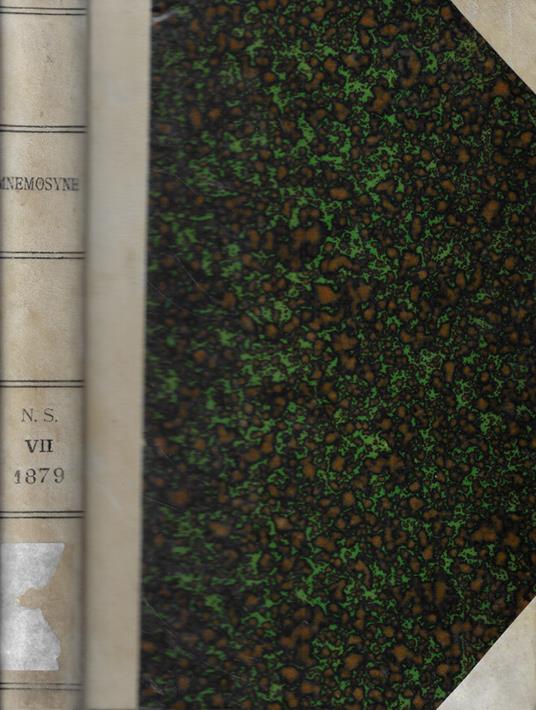 Mnemosyne. Bibliotheca philologica batava vol. VII Anno 1879 - copertina