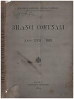Bilanci Comunali anno XVII - 1879
