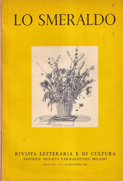 Lo smeraldo, anno XIX, numero 5, 1965 - copertina