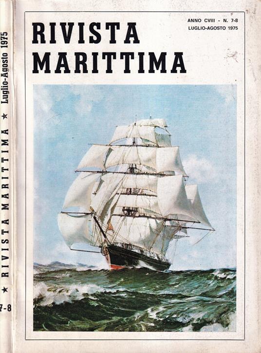 Rivista Marittima, anno CVIII, 1975, numero 7-8 - copertina