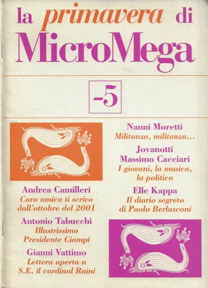 La Primavera di MicroMega n. 1 (Supplemento al n. 2/2001 di MicroMega - rivista bimestrale) - copertina