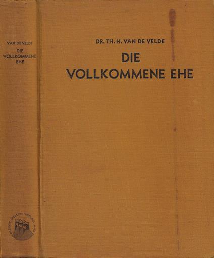 Die Vollkommene Ehe - Theodor Van de Velde - copertina